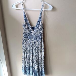 Francescas Blue Rain Floral Patterned Dress